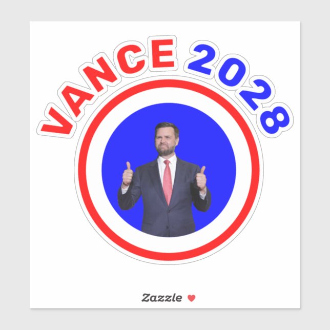 Pegatina JD Vance 2028 (Hoja)