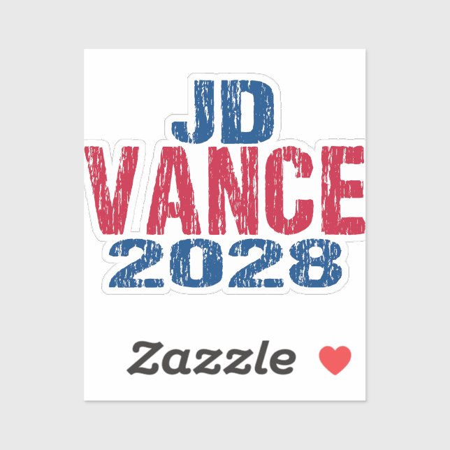 Pegatina JD Vance 2028 (desactivado) (Hoja)