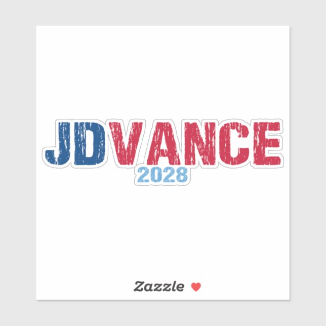 Pegatina JD Vance 2028 (desactivado) (Hoja)