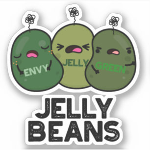 Pegatina Jelly Beans Funny Jealous Candy Pun