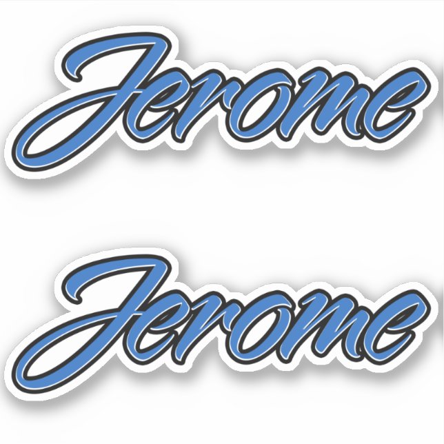 Pegatina Jerome Name blue Aufkleber Sticker Stickerset (Anverso)