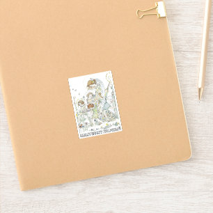 Pegatina Jessie M. King Pequeña Madre de los Ángeles