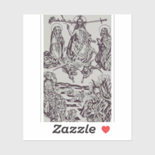 Pegatina Jesucristo es el juez del universo