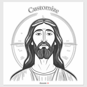 Pegatina Jesucristo Thunder_Cove