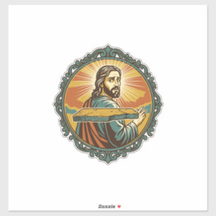 Pegatina Jesús Avergonzado Tropezando Superficie Plana Clús