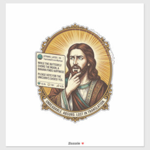 Pegatina Jesús Confundió la Publicación de Traducción Autom