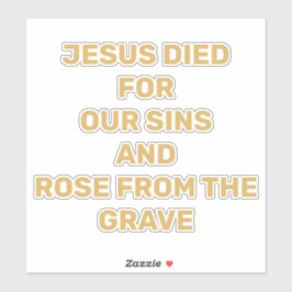 Pegatina Jesús _El coche del mensaje del Evangelio