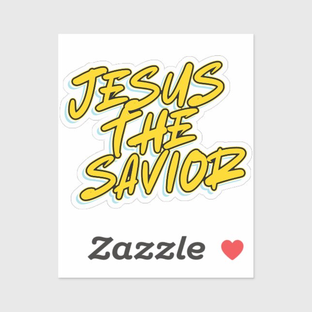 PEGATINA JESÚS EL SAVIOR (Hoja)