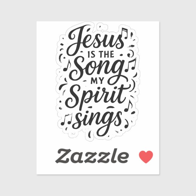 Pegatina Jesús es la Canción  (Hoja)