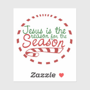 Pegatina Jesús es la razón de la temporada de Navidades