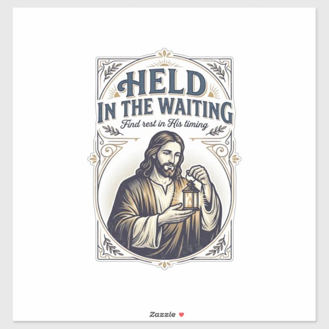 Pegatina Jesús Infertilidad Intentando Concebir Ánimo (Hoja)