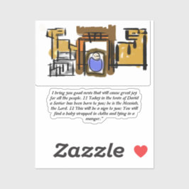 Pegatina Jesús nació