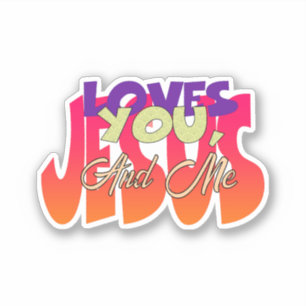 Pegatina Jesús Te Ama Y A Mí