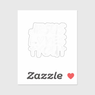 Pegatina Jesús Te Ama Yo Jesús