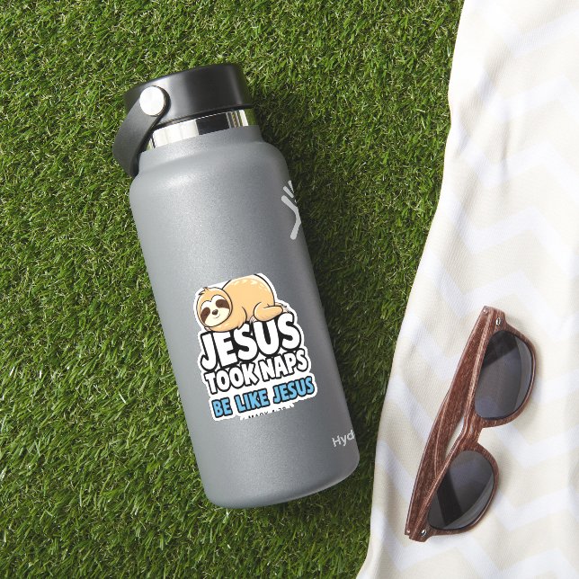 Pegatina Jesús Tomó Napas, Divertida Lema (HydroFlask Insitu)