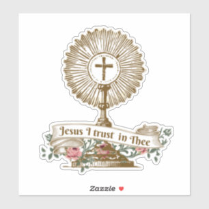 Pegatina Jesus Trust Divine Mercy Cáliz Religioso