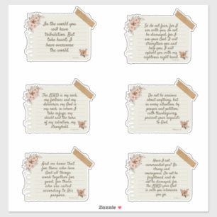 Pegatina Jesús, Verso de la Biblia, Pegatina, Pega