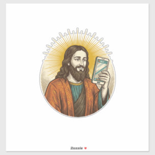 Pegatina Jesús Video Accidental En Lugar De Cámara De Foto 