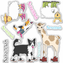 Pegatina Jett y la variedad de amigos