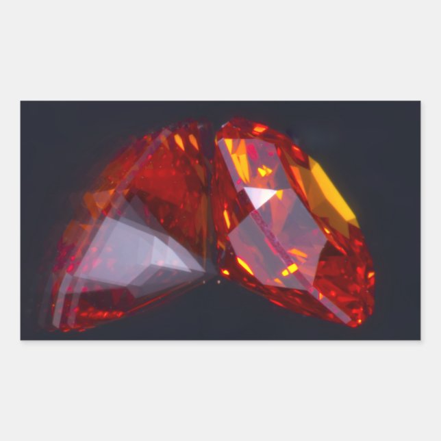 Pegatina Jewels Rectangular (Anverso)