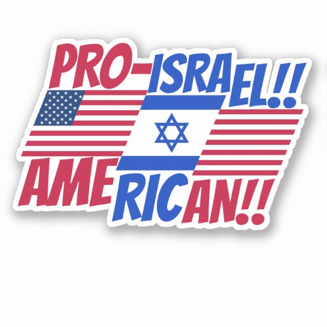 PEGATINA JEWISH-AMERICANO (Anverso)