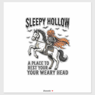 Pegatina Jinete sin Cabeza de Sleepy Hollow Halloween Vinta