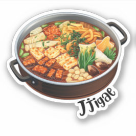 Pegatina Jjigae coreano