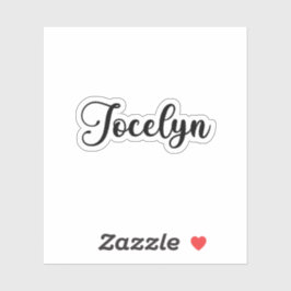 Pegatina Jocelyn Name - Caligrafía manuscrita