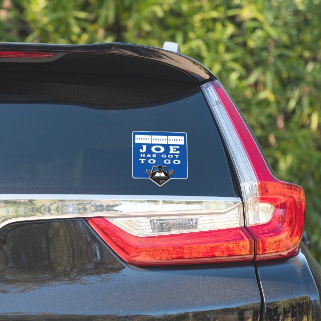 Pegatina Joe Tiene Que Ir (Lado del coche)