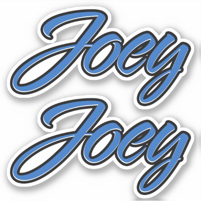Pegatina Joey Name blue Aufkleber Sticker Stickerset (Anverso)