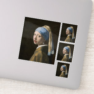 Pegatina Johannes Vermeer, Chica de Pearl Earring