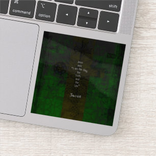 Pegatina John 14:6 Biblia Verse Ruta Inspiradora