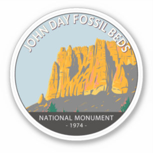 Pegatina John Day Fossil Beds National Monument Oregon