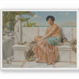 Pegatina John William Godward - Reverie