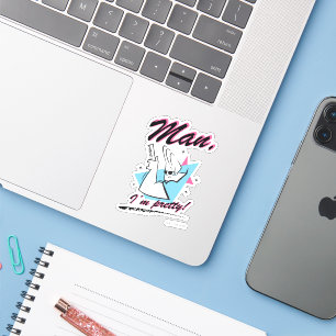 Pegatina Johnny Bravo - Man I m Retro Graphic