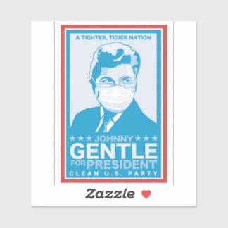 Pegatina Johnny Gentle para presidente - Infinite Jest