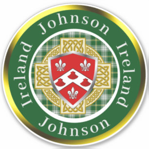 Pegatina Johnson Shield y Celtic Cross Personalizada