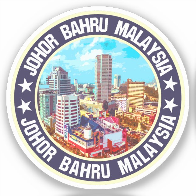 Pegatina Johor Bahru (Anverso)