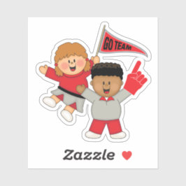 Pegatina JollyKins Cheerleaders Red & Gray