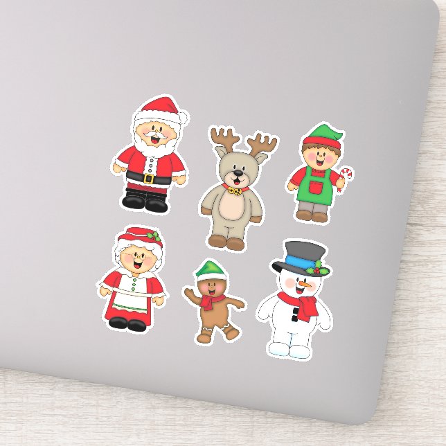 Pegatina JollyKins Claus And Company (Conjunto de 6) (Detalle)