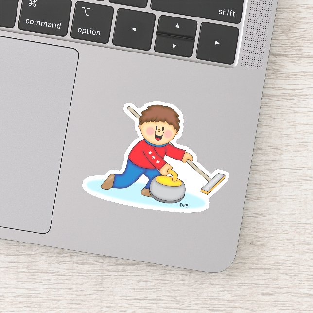 Pegatina JollyKins Curling  (Detalle)