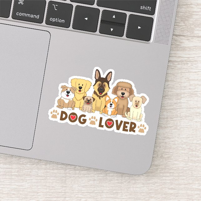 Pegatina JollyKins Dog Lover (Detalle)