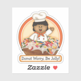 Pegatina JollyKins Donut Orange