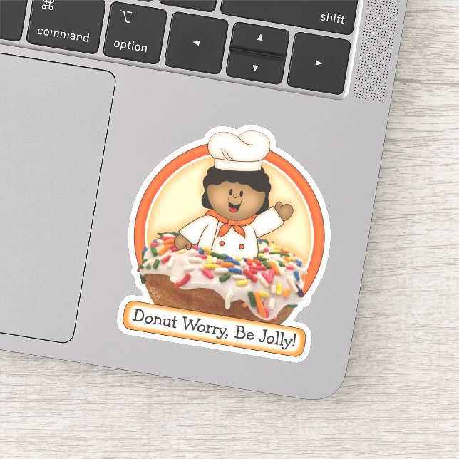 Pegatina JollyKins Donut Orange (Detalle)