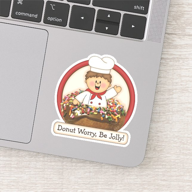 Pegatina JollyKins Donut Red (Detalle)