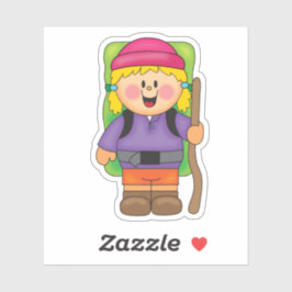 Pegatina JollyKins Hiking Chica