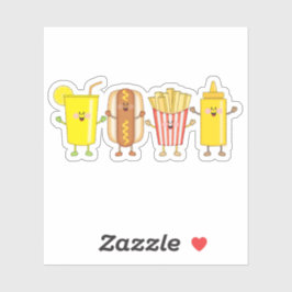 Pegatina JollyKins Hot Dog Friends