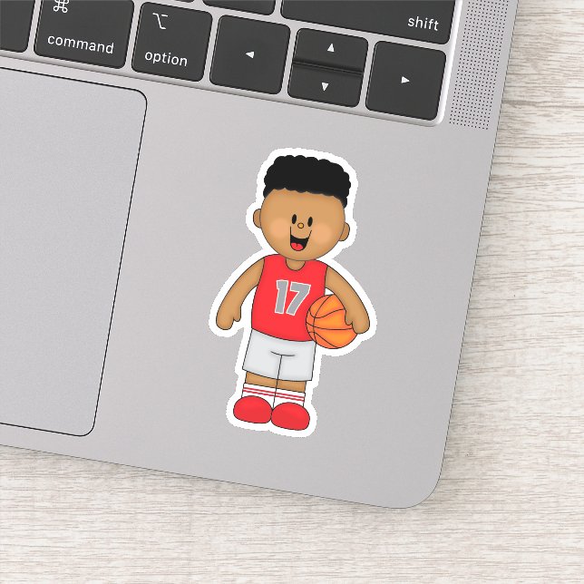 Pegatina JollyKins Niño de Baloncesto (Detalle)