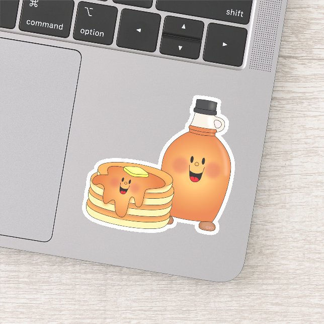 Pegatina JollyKins Panqueques Y Jarabe (Detalle)