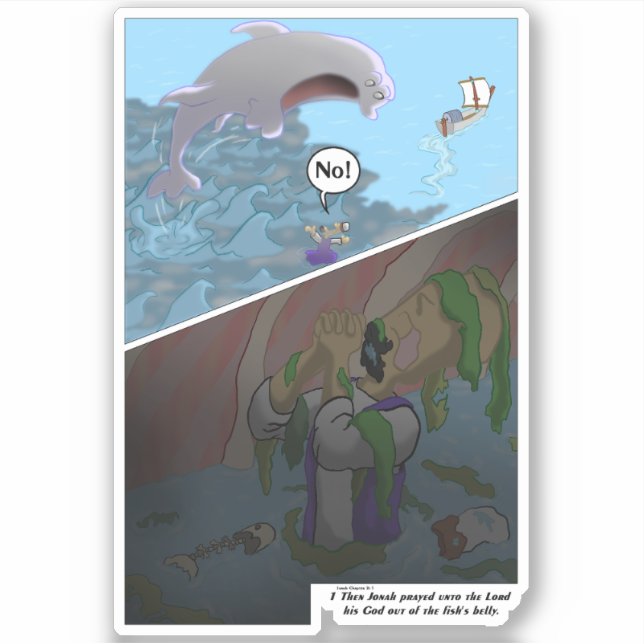 Pegatina Jonah rezó (Anverso)